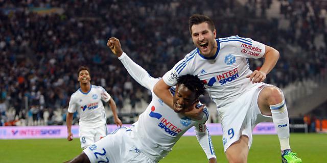 Marseiller Jubel: Andre-Pierre Gignac und Michy Batshuayi