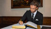 Eintragung in das Goldene Buch 2024 auf Schloss Vaduz (13.09.2024)