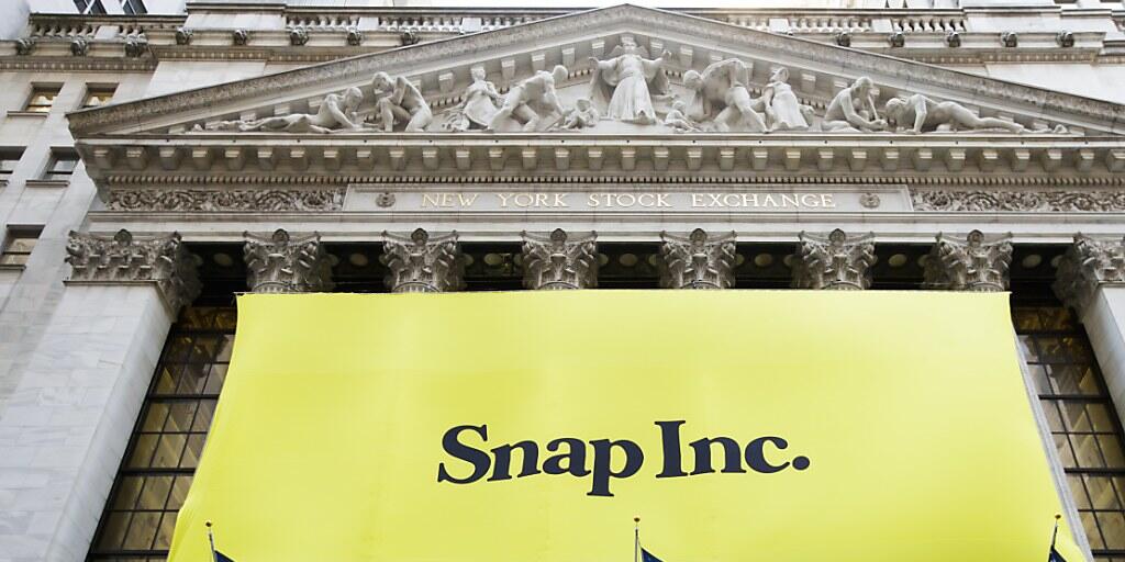 Der Mutterkonzern der Foto-App Snapchat, Snap, hat am Dienstag mit Informationen die Börsianer enttäuscht. (Archivbild)