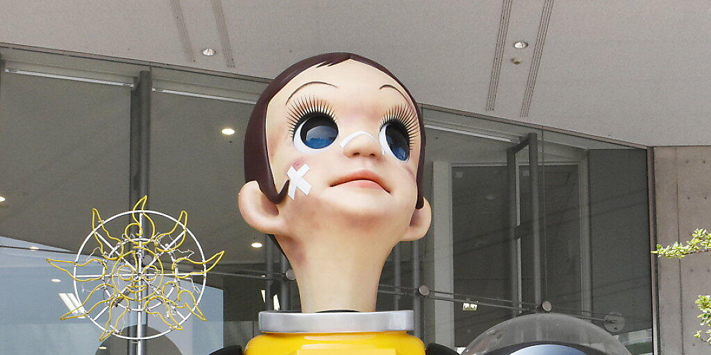 Kommt nicht gut an: Die Statue "Sun Child" von Künstler Kenji Yanobe soll in Fukushima für neue Hoffnung stehen.