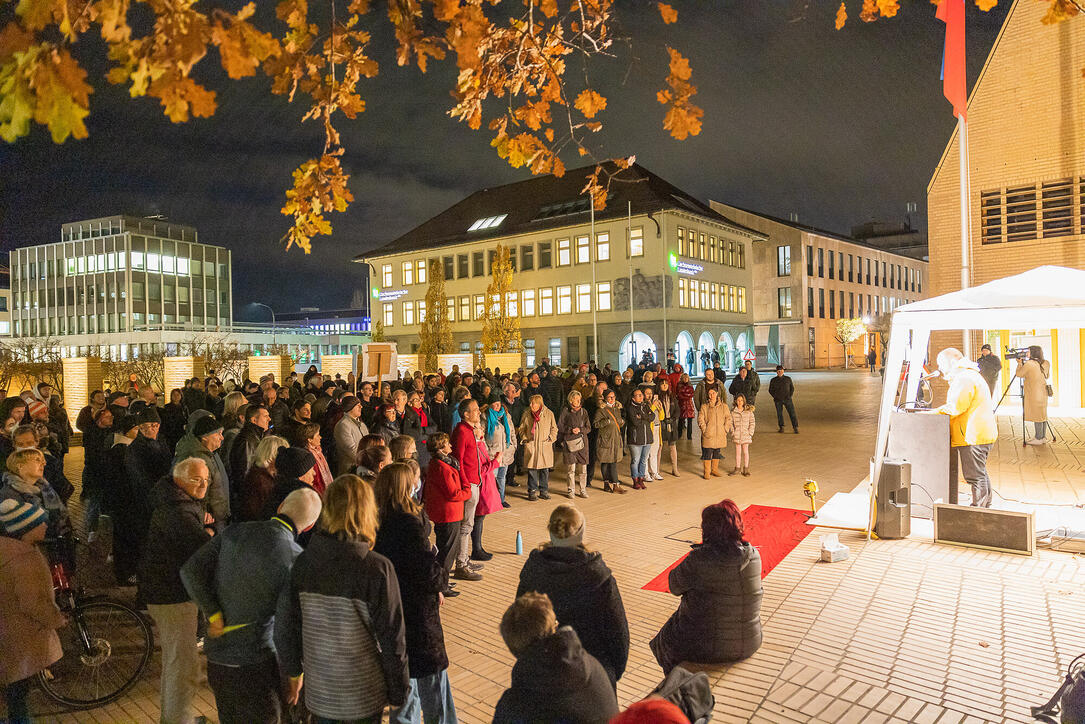 Corona Demo der Jungen Liste in Vaduz
