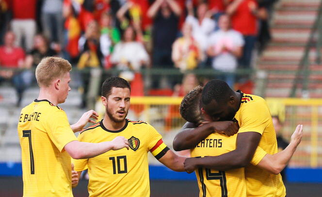 Das belgische Starensemble 2018: (v. l.) Kevin De Bruyne, Eden Hazard, Dries Mertens und Romelu Lukaku.