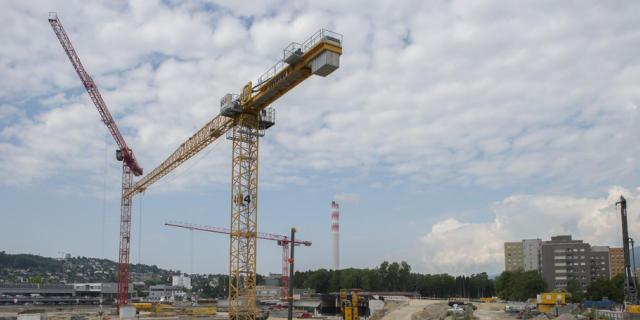 Baustelle in Biel, wo Radium aus Uhrenindustrie lagerte (Archiv) Baustelle in Biel, wo Radium aus Uhrenindustrie lagerte (Archiv)