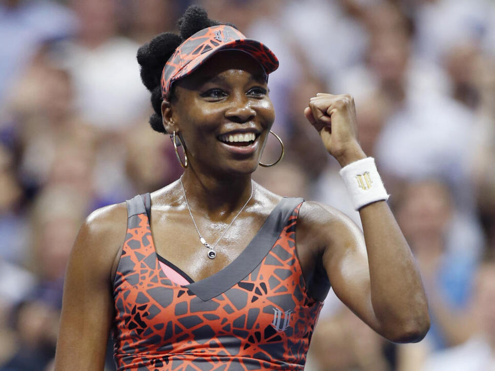 Venus Williams strahlt nach ihrem Viertelfinal-Sieg