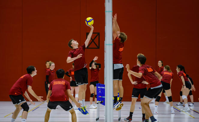 Liechtenstein Vaduz Volleyball Nati-Training Damen und Herren