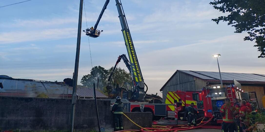 Der Stall war nicht mehr zu retten.