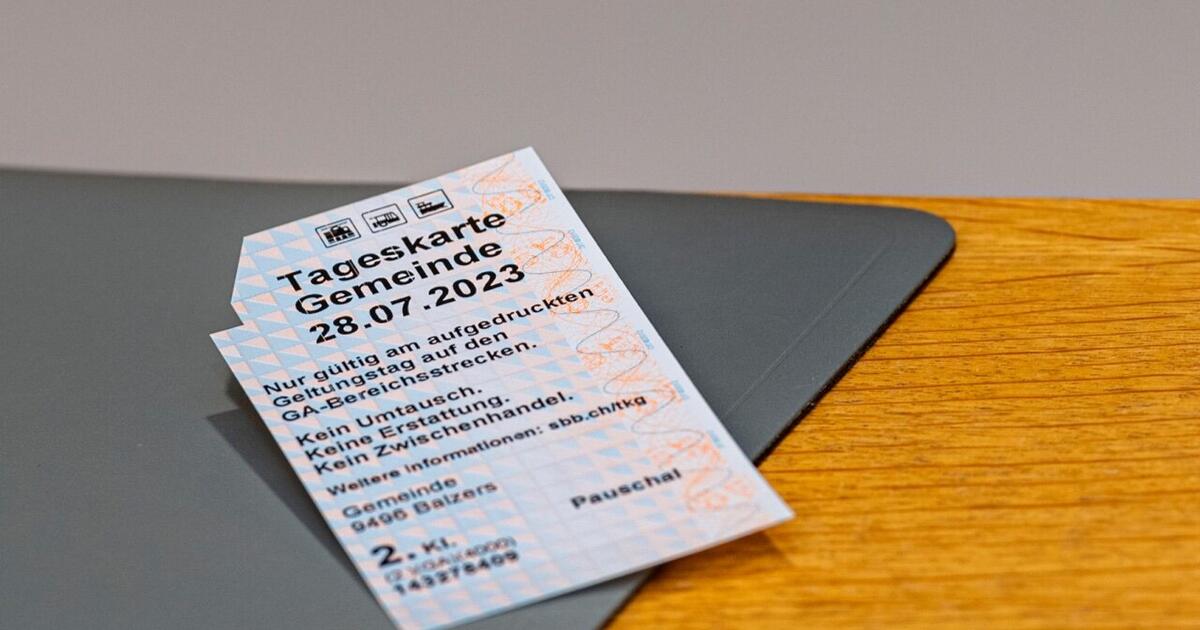 Nur Zwei Gemeinden Bieten Die Neue SBB Spartageskarte An Vaterland Online
