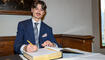 Eintragung in das Goldene Buch auf Schloss Vaduz (26.09.2025)