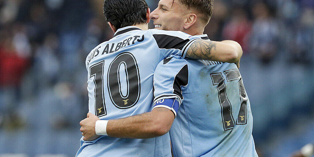 Jubel bei Lazio Rom über die Tabellenführung