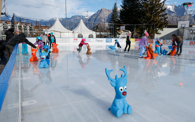 Iisfäscht in Sargans, St. Gallen, Schweiz.