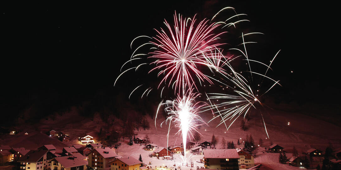 Silvesterfeuerwerk im Malbun