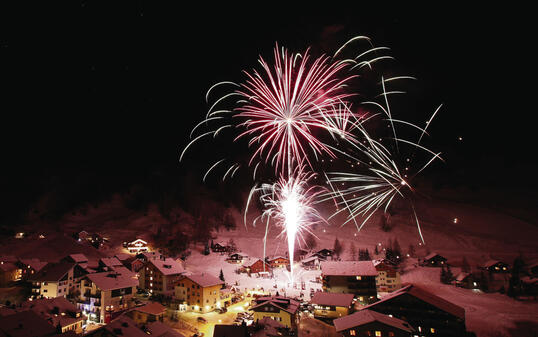 Silvesterfeuerwerk im Malbun