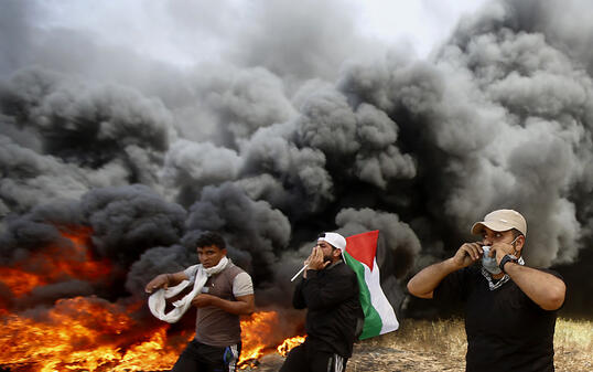 Bei Protesten im Gazastreifen kommen erneut mindestens sieben Palästinenser ums Leben. Mehrere von ihnen erlitten Schussverletzungen.