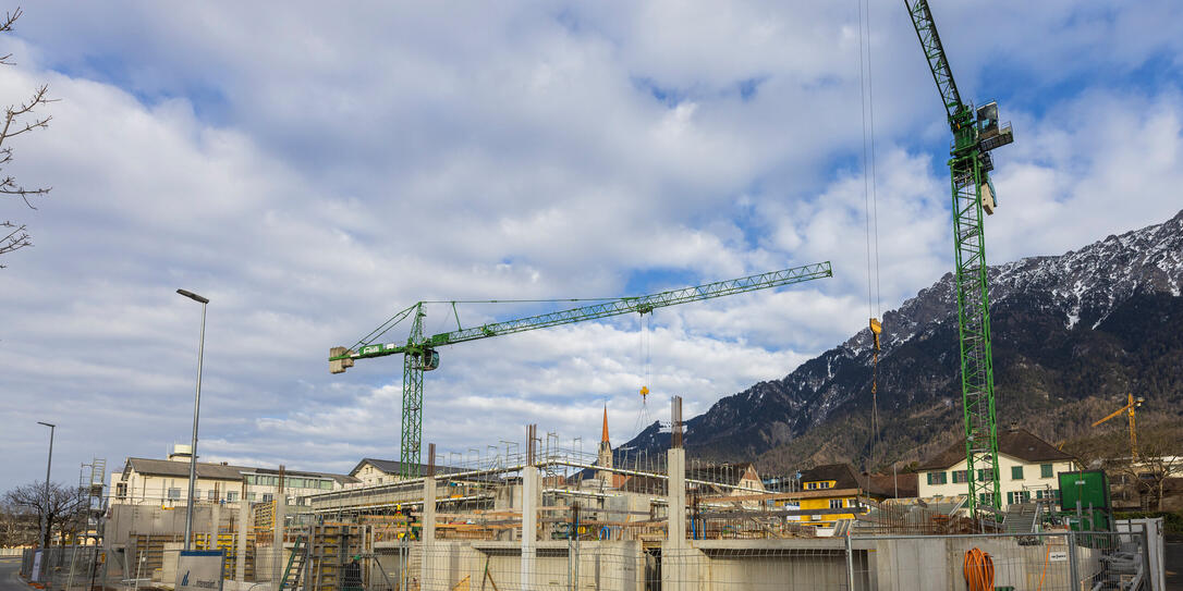 Baustelle in Schaan Baustelle in Schaan