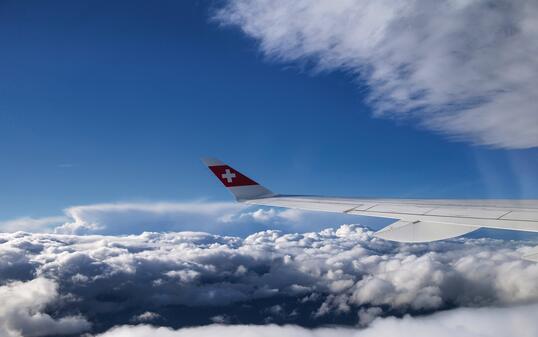 FLUGVERKEHR, SWISS AIRLINE, JET, FLUG, KABINE, FLUGZEUGKABINE,