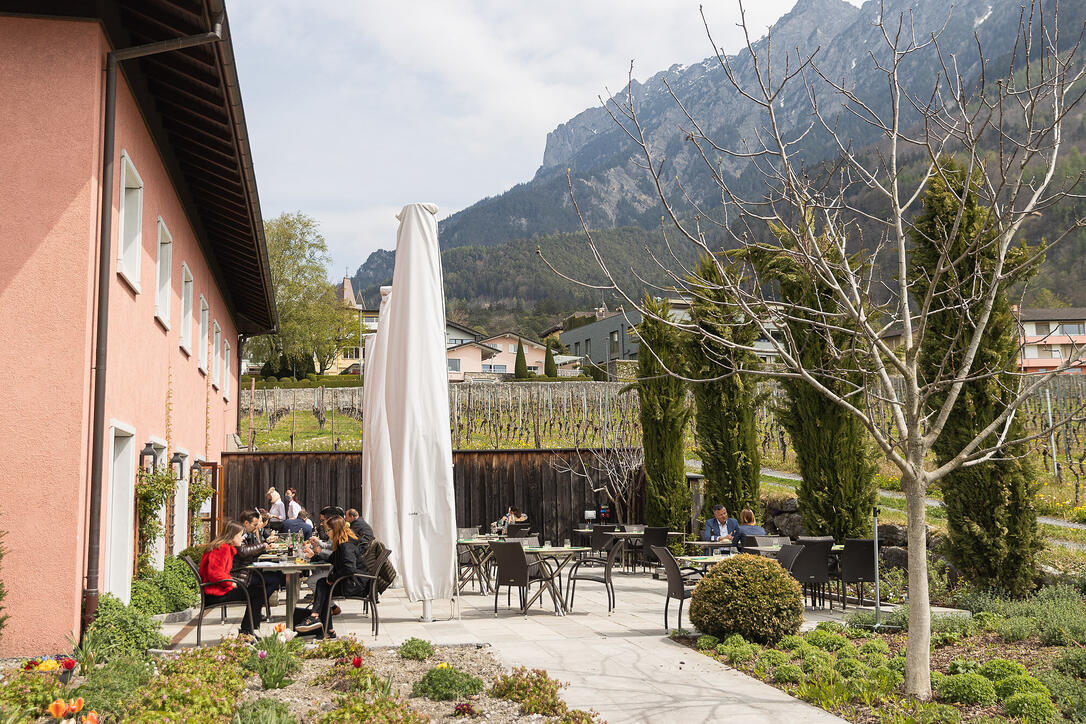 Offene Restaurant-Terrassen in Liechtenstein