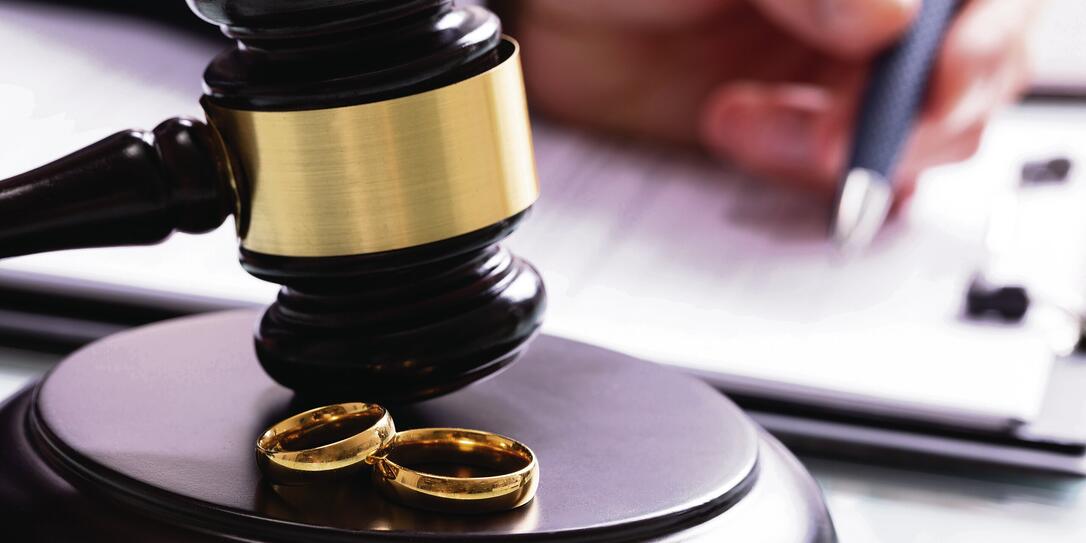 Wedding Rings On Sound Block In Courtroom Wedding Rings On Sound Block In Courtroom