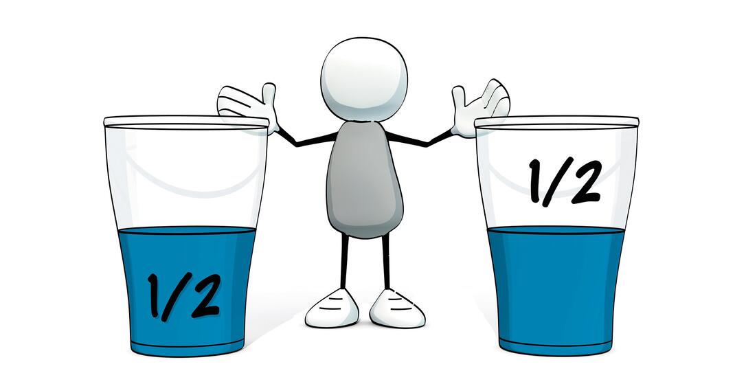 little sketchy man - glasses half full half empty