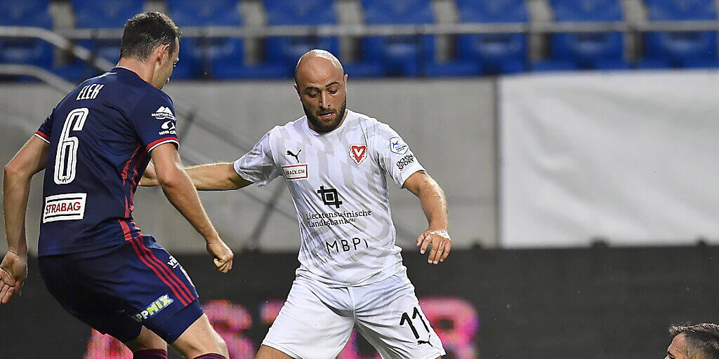 Tunahan Cicek und Vaduz mussten sich nach dem Erfolgserlebnis in der Europa League in der Meisterschaft mit einem Remis begnügen