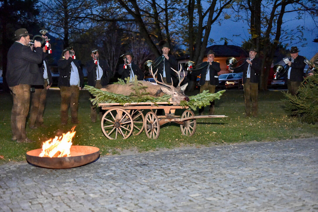 Hubertusfeier in Balzers bei der Mariahilfkapelle