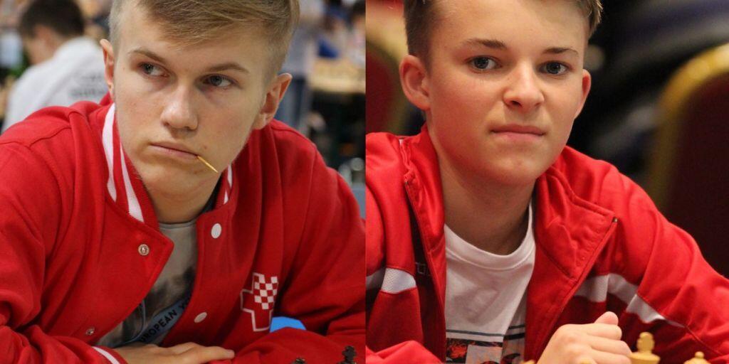 Schach dem Coronavirus: Die beiden Schweizer Schach-Junioren Oliver Angst (links) und Elias Giesinger organisieren ein Online-Turnier und unterstützen damit die Glückskette.