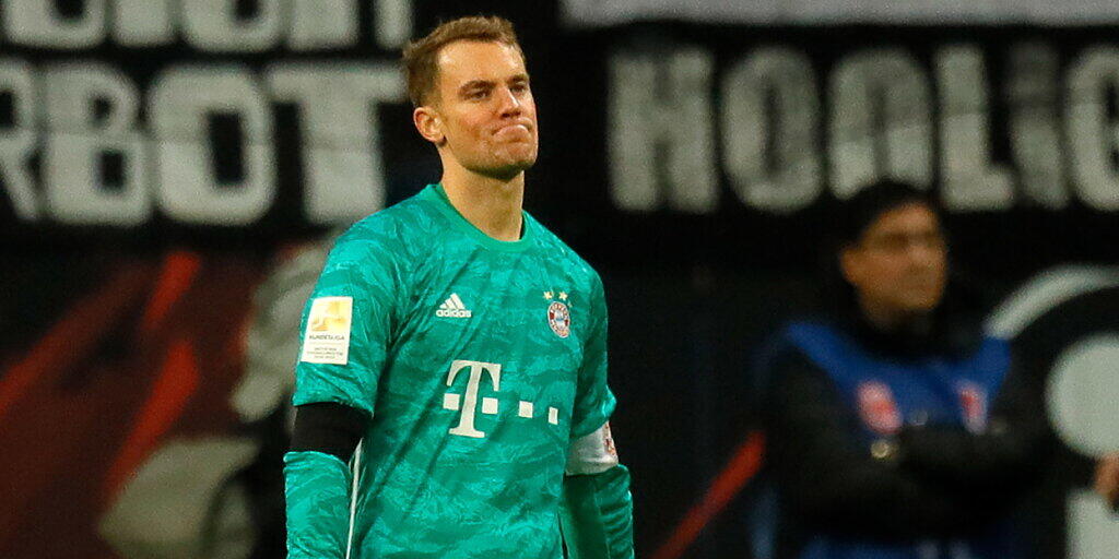 Bayern Keeper Manuel Neuer musste sich fünfmal geschlagen geben