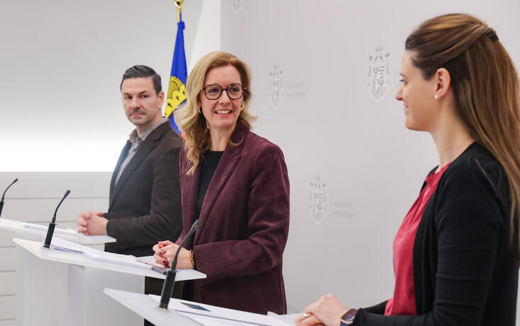 Liechtenstein Vaduz Regierung PK Kulturverhalten in Liechtenstein Sabine Monauni