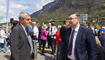 Feierlichkeiten zum Jubiläum bei der alten Rheinbrücke Vaduz–Sevelen