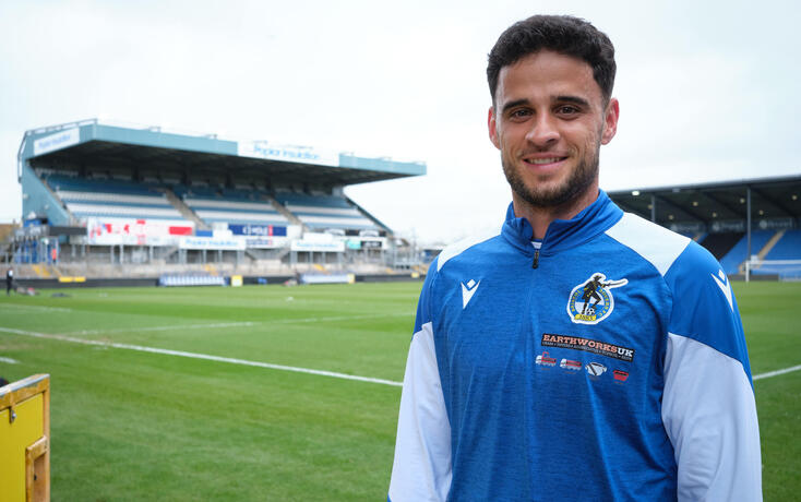 Fabrizio Cavegn im Memorial Stadium in Bristol.