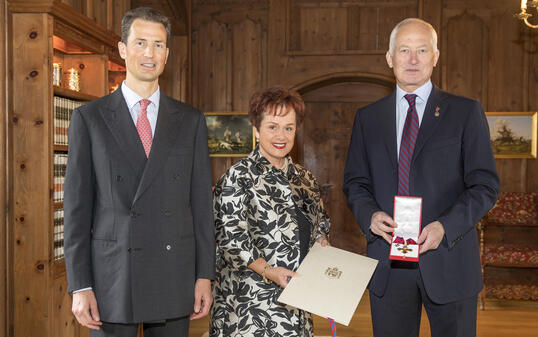 Ordensverleihung Schloss Vaduz Claudia Fritsche