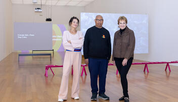 Ausstellungseröffnung Tony Cokes in Vaduz (24.09.2025)