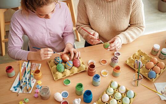 Painting Easter eggs is our tradition