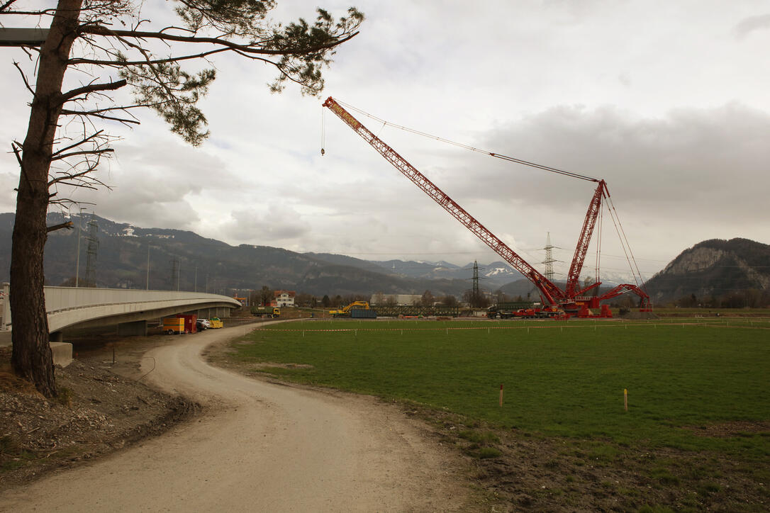 Abbruch Dienstbahnbrücke Kriessern/Mäder