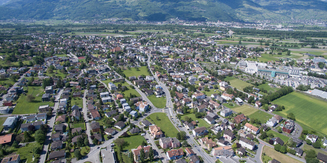 Liechtenstein von oben - Schaan
