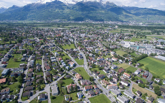 Liechtenstein von oben - Schaan