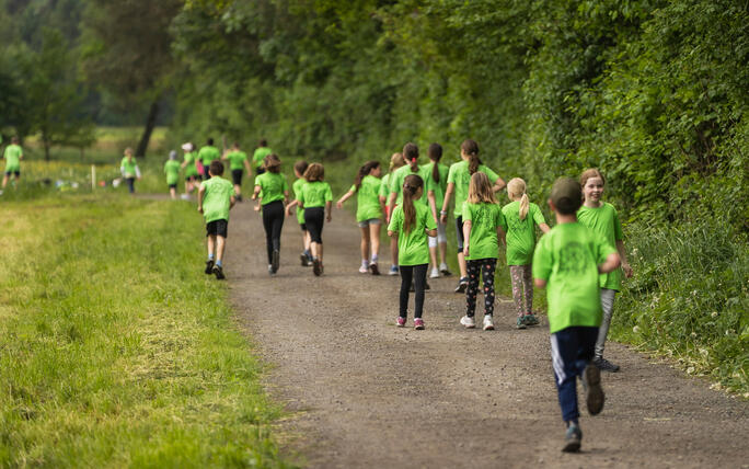 Sponsorenlauf der Primarschule Mauren