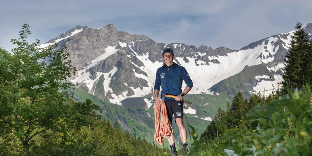 Auftaktbild für Porträt Josef Kind, Bergsteiger und Alpinist, beim Gänglisee