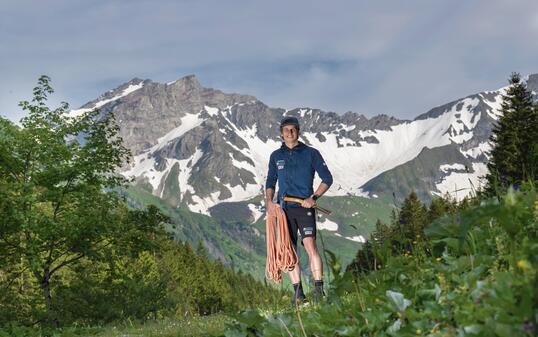 Auftaktbild für Porträt Josef Kind, Bergsteiger und Alpinist, beim Gänglisee