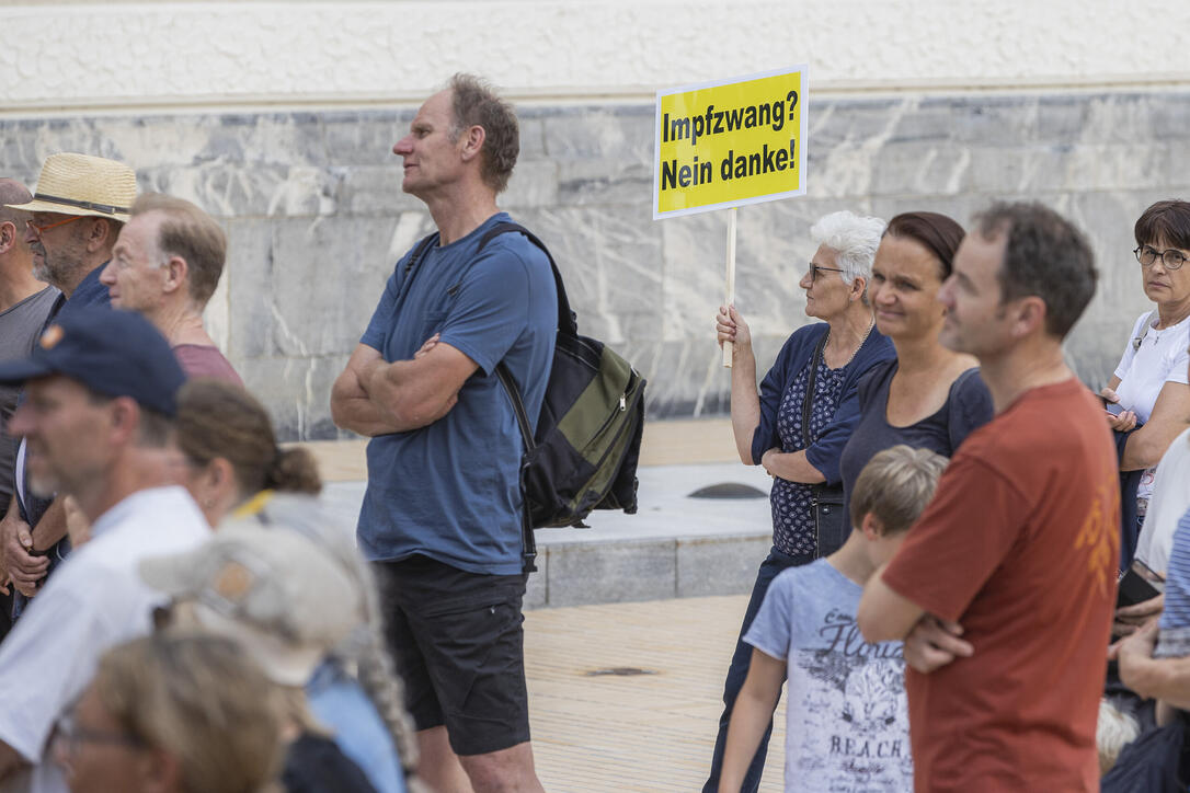 Corona Demo in Vaduz