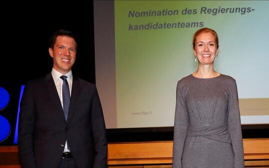Das Regierungsteam: Manuel Frick, Sabine Monauni und Katrin Eggenberger (v. l.).