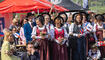 Feierlichkeiten zum Jubiläum bei der alten Rheinbrücke Vaduz–Sevelen