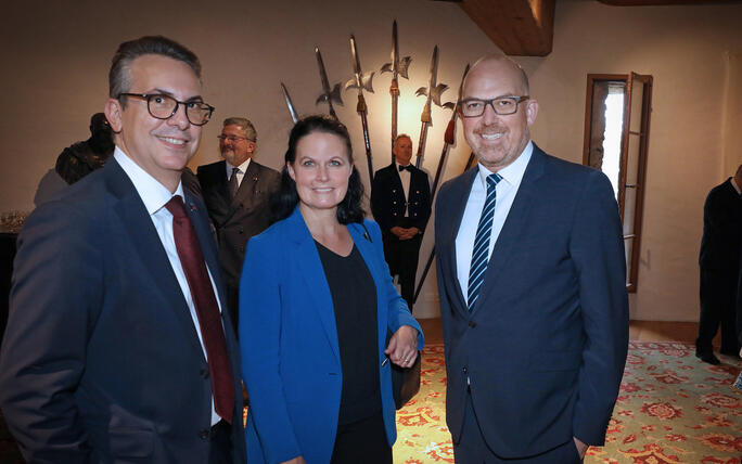 Neujahrsempfang auf Schloss Vaduz, Fürstentum Liechtenstein,