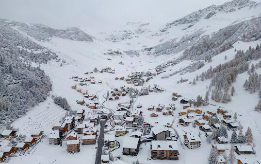 Schnee in Malbun