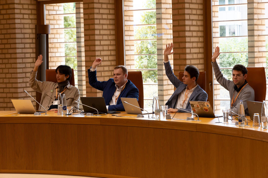 10. Jugendsession im Liechtensteiner Landtag.