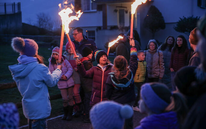 Fackel- und Lampionzug in Gamprin (08.03.2025)