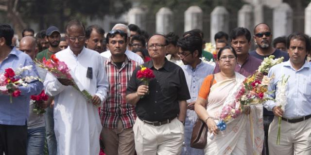 Protestmarsch am Sonntag in Bangladesch wegen des Mord an Roy Protestmarsch am Sonntag in Bangladesch wegen des Mord an Roy