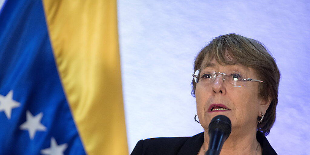 Uno-Menschenrechtskommissarin Michelle Bachelet präsentiert die Ergebnisse ihres Besuchs in Venezuela.