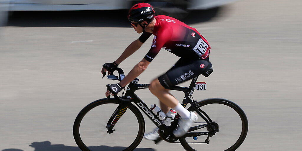 Keine einfachen Zeiten für den Radsport: Chris Froome an der UAE Tour, bevor diese wegen Fällen von Coronavirus abgebrochen wurde