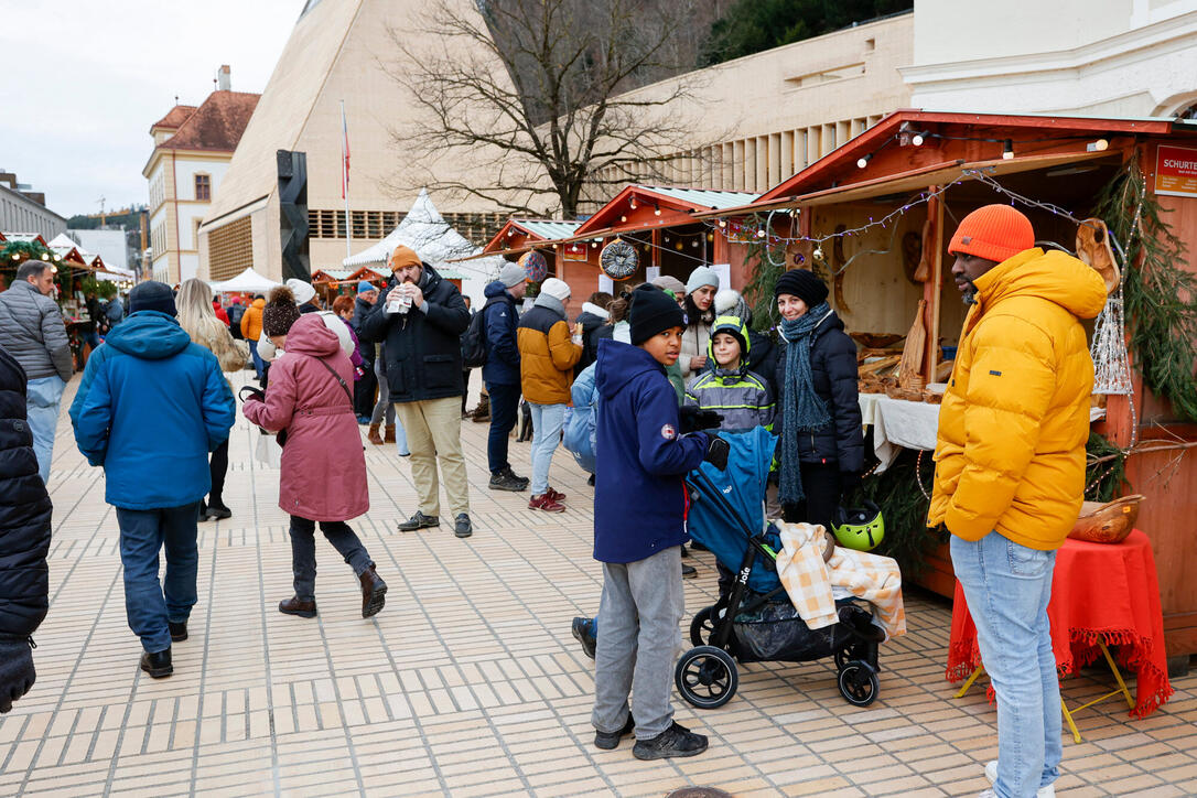 Weihnachtsmarkt, Vaduz, Liechtenstein.