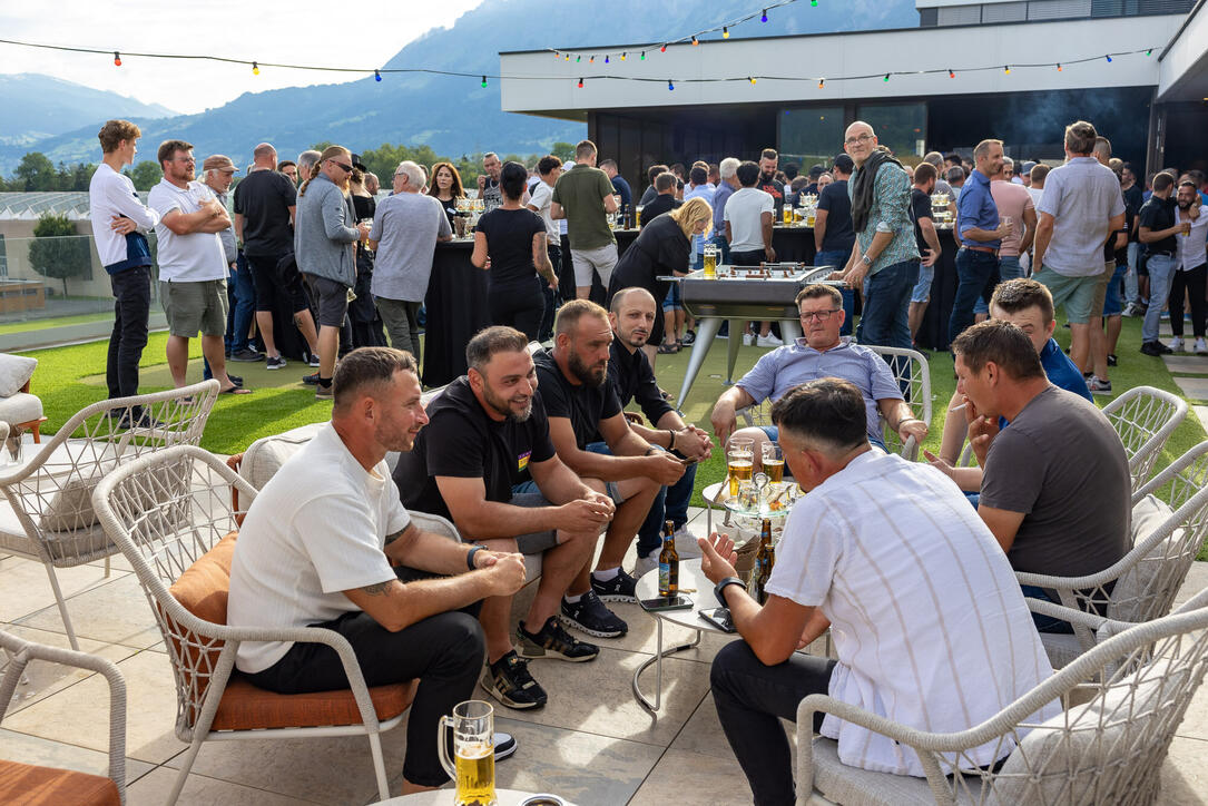 75 Jahre Büchel Bau, Mitarbeiterfeier in Ruggell (05.07.2024)